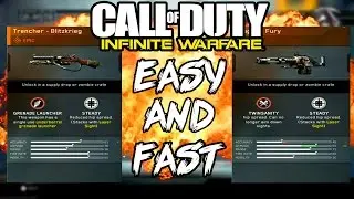 HOW TO GET THE TRENCHER & AUGER DLC WEAPONS EASY & FAST! (Infinite Warfare Free DLC Weapons)