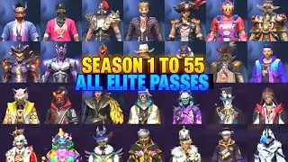 FREE FIRE OLD ELITE PASS | SEASON 1 TO 55 ELITE PASS FREE FIRE | ALL ELITE PASS BUNDLE | FREE FIRE