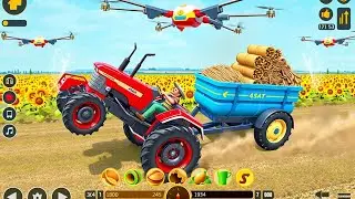Offroad Tractor Farming Simulator 3D 🚜 | Mountain Cargo Tractor Driving Game | Android Gameplay