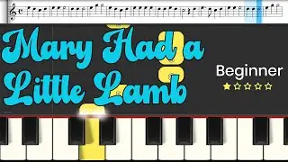 Mary Had a Little Lamb | Piano Play Along | Easy Piano Tutorial for Beginners