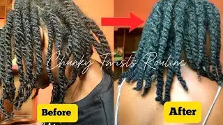 Chunky Twist Routine | Come watch me refresh my twists + How I grew my 4C Hair