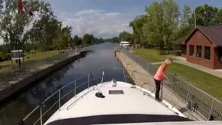 Docking At Lock #6   Sit Back Sunday Gopro Cruise