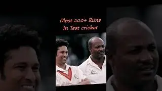 Most 200+ Runs in Test cricket #cricket