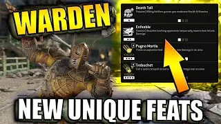 Warden with NEW UNIQUE FEATS - Showcase and Explanation | ForHonor
