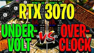 RTX 3070 Overclock VS Underolt || 3 Gpu App Benchmark