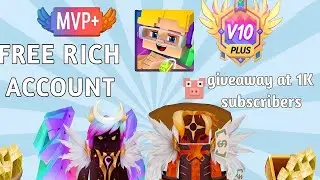 Blockman Go VIP 10 Account Giveaway 🎁 | Free VIP Accounts | Goal 1K Subscribers 🚀
