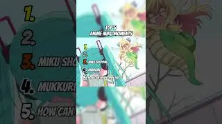 Top 5 Anime Miku Moments 🥰