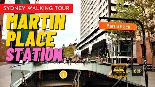 Martin Place Station | Sydney Walking Tour | 🇦🇺 Australia【4K】