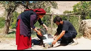 Village Life in Iran | Baking Traditional Tandoori Bread & Making Homemade Cheese🍞🔥