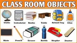 क्लास से संबंधित वस्तुओं के नाम|| class objects name in English and Hindi|| educational objects