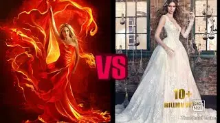 New ❄️ snow vs fire 🔥 👠 heels 👠 gown 👗gown 💄 lipstick📿 necklace