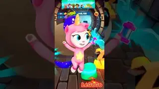 Talking Unicorn Angela's Funniest Gold Run Moment! 🦄💥 | Funny Fails Shorts