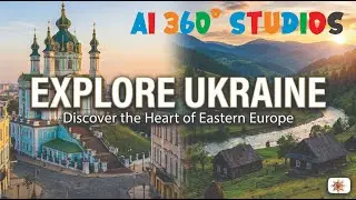 4K Drone Footage 360&deg; Aerial Tours of Ukraine Kyiv City.