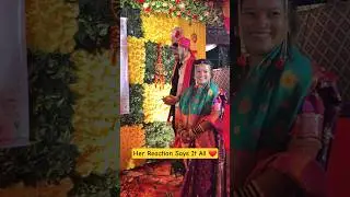 Sunn Nahi, Laxmi Chya Rupat Lek Aanali 👰❤️ (Heart-Touching Moment) #MarathiWedding #BrideReaction