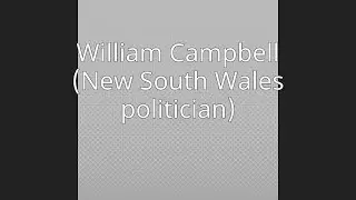 William Campbell (New South Wales politician)