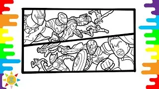 MEGA Avengers Coloring Pages | Avengers Team Coloring Pages | Coloring Pages