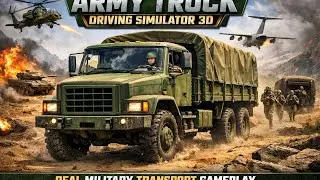 Army Truck Driving Cargo Games - US Offroad Army Truck Driving 3D 2025 - Andriod Gameplay
