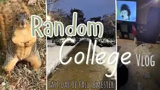 Random College Vlog | Last Day of Fall Semester | MSU | Sick | College Student