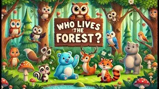 Who Lives in the Forest? | Meet the Owl, Deer, Fox & More | Wild Animals For Kids