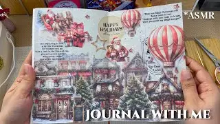 ASMR Journaling - Christmas | Relaxing Video | #asmr #collage #scrapbooking #journalwithme #creative