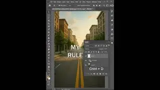 photoshop road text effect l easy and simple tutorial