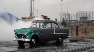 55 Chevy burnout