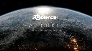 Earthrise | Created with Blender | Realistic Earth