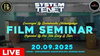 One Take Diary is live for the first promotional seminar for our next film System of Tenet...
