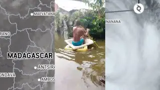 Cyclone Dumako Floods Homes at Madagascar's Main Seaport