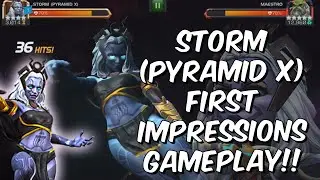 Storm (Pyramid X) Rank Up & First Impressions Gameplay! - Marvel Contest of Champions