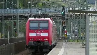 Germany: DB Regio Class 146 electric loco departs Bad Schandau on a Dresden S-Bahn line S1 service