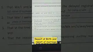 How to report of Birth and Report of Marriage together 2025/ Approved #ReportOfBirth