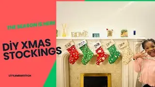 I made these DIY Christmas Stockings decor 🎄 🧦 🎁 
