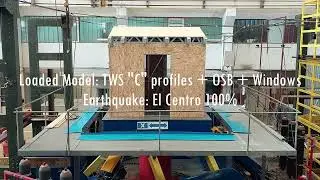 Thin Walled Steel "C" profile structure + OSB + windows