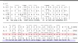 Tenor Persembahan Hidupku Putut Pudyantoro  Arsm : Nicholas Rio  #lagumisa #lagukoor #gereja