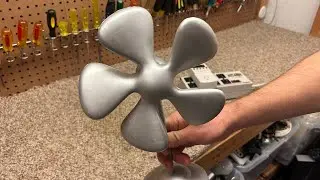 Unique and Rare &ldquo;Home Essentials&rdquo; Mini-Table Fan, Big Thick Rubber Blades. Neat!