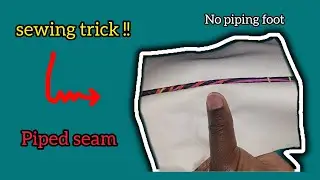 how to make a piped seam#seams #sewing