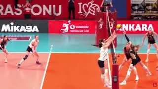 Zeren women's volleyball player Aleksandra Uzelac; Master of plase shots.
