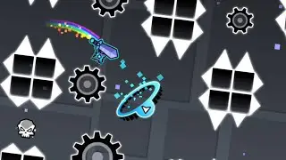 Enola Layout (upcoming hard demon) by LuigKing215. Geometry Dash