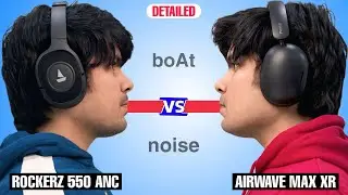 Noise Airwave Max XR And Boat Rockerz Plus 550 ANC Comparison | Best Anc Headphone Under 3k