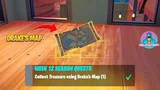 Collect Treasure using Drake's Map (1) | Fortnite Week 12 Season Quests Guide