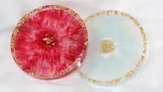 DIY Resin & Alcohol Ink Coaster / Resin Art