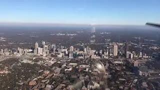 Flying over Downtown Atlanta in a DA-20!