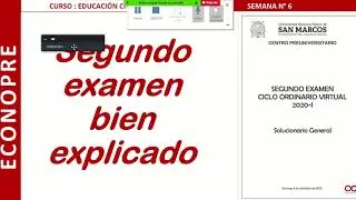 CEPRE UNMSM - SEGUNDO EXAMEN