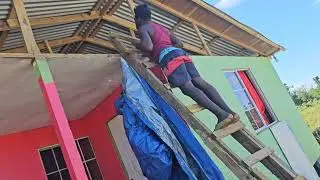 Another day working on my house it's looking like my house again thanks to Romario and Steven 