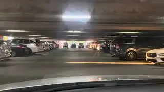 Stock video public domain of driving in a parking garage