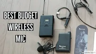 Fifine Wireless Microphone K037B Review, Sound Test - Budget Wireless Lav Mic!