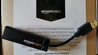 AmazonBasics Internet Adapter Ethernet USB 3.0 to 10/100/1000 Gigabit