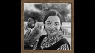 Rosa Parks with MLK (Rust Art Timelapse)