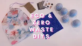 Eco + Zero Waste DIYs🌿 (makeup wipes, dryer balls, beeswax wraps, biodegradable sponge, etc.)